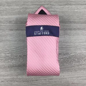 Stafford Pink Patterned Silk Tie